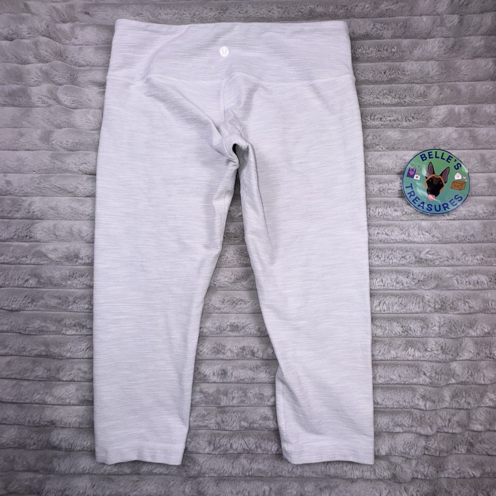 Lululemon Capri Women's 8 Wunder Under HR Legging Melange Space Dye Gray Crop20"